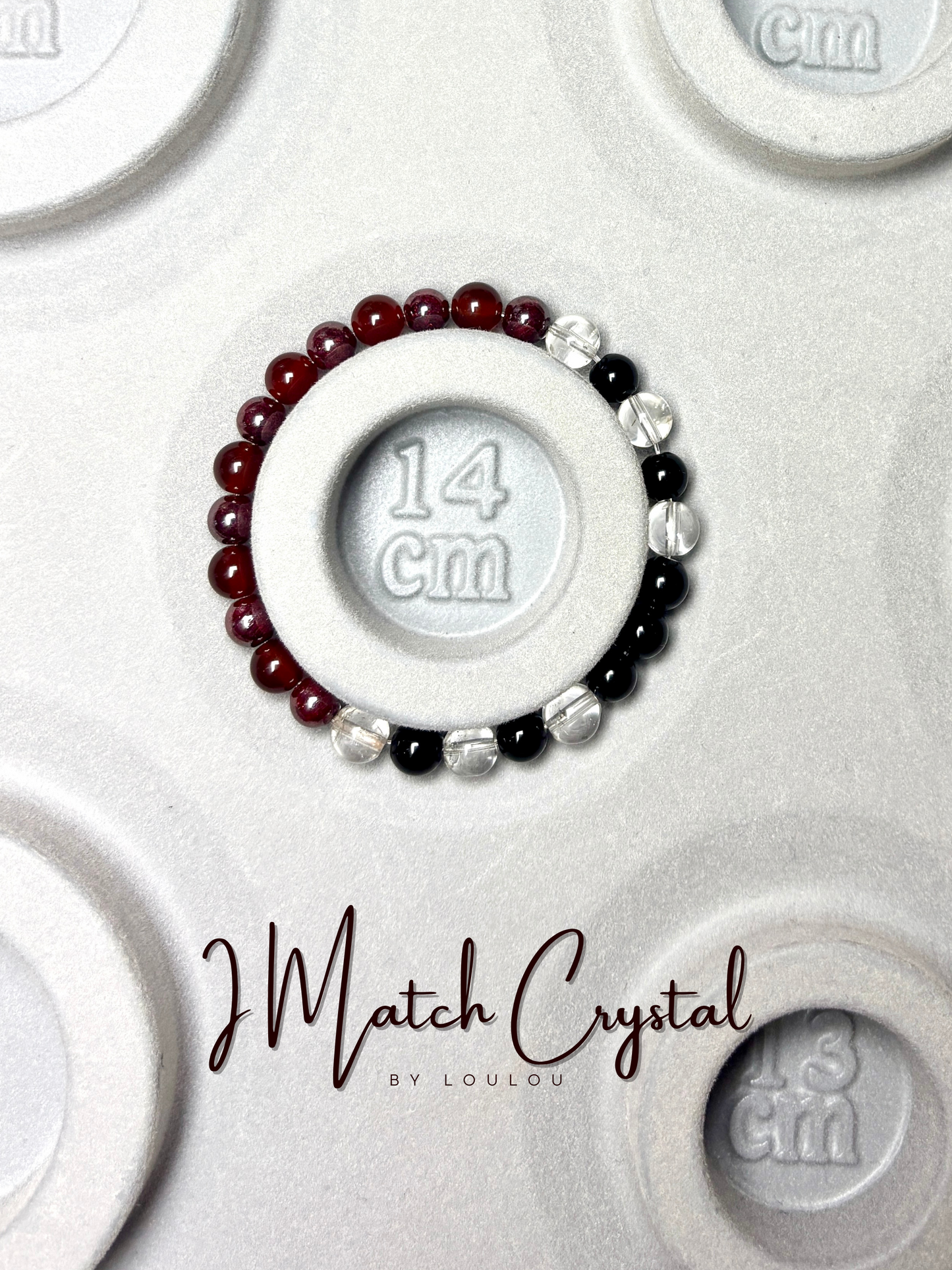 【辟邪擋煞】兒童6mm （硃砂）✨兒童盂蘭節辟邪手串✨——硃砂×黑曜×白晶×紅瑪瑙｜6mm天然水晶｜專為孩童設計的七月平安守護