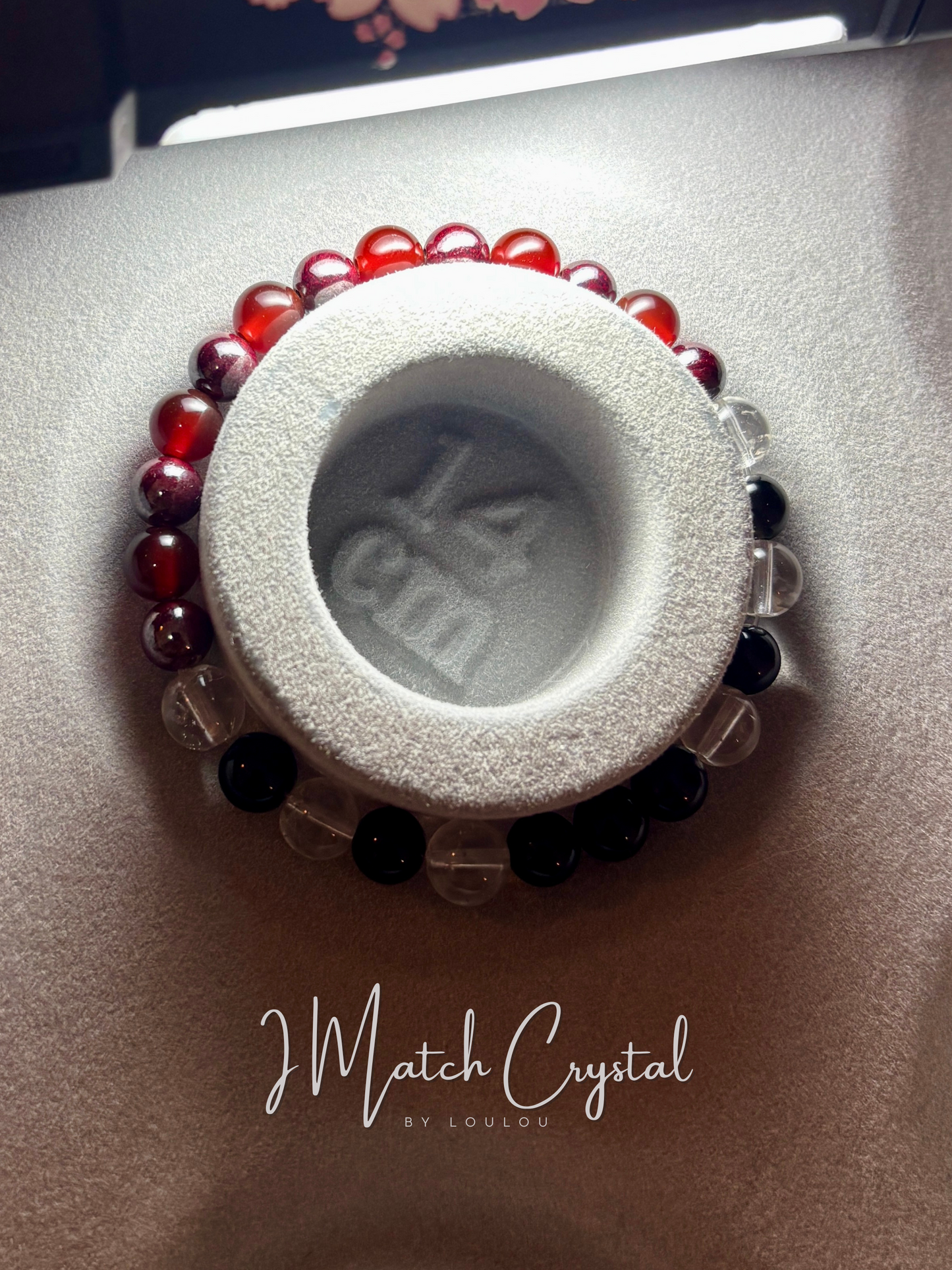 【辟邪擋煞】兒童6mm （硃砂）✨兒童盂蘭節辟邪手串✨——硃砂×黑曜×白晶×紅瑪瑙｜6mm天然水晶｜專為孩童設計的七月平安守護