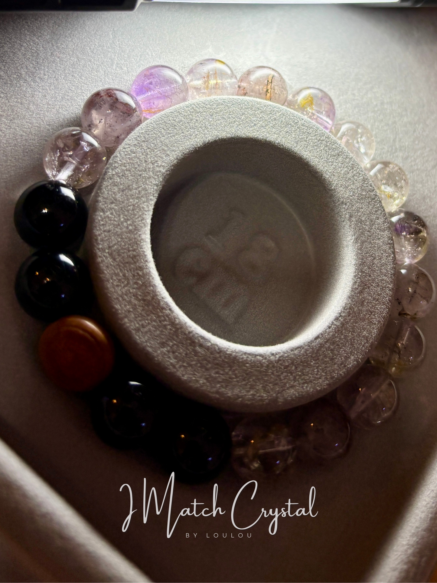 🐓【酉雞六合開運手串】紫超七 · 黑碧璽 · 極光23｜11mm天賜貴人陣🐓