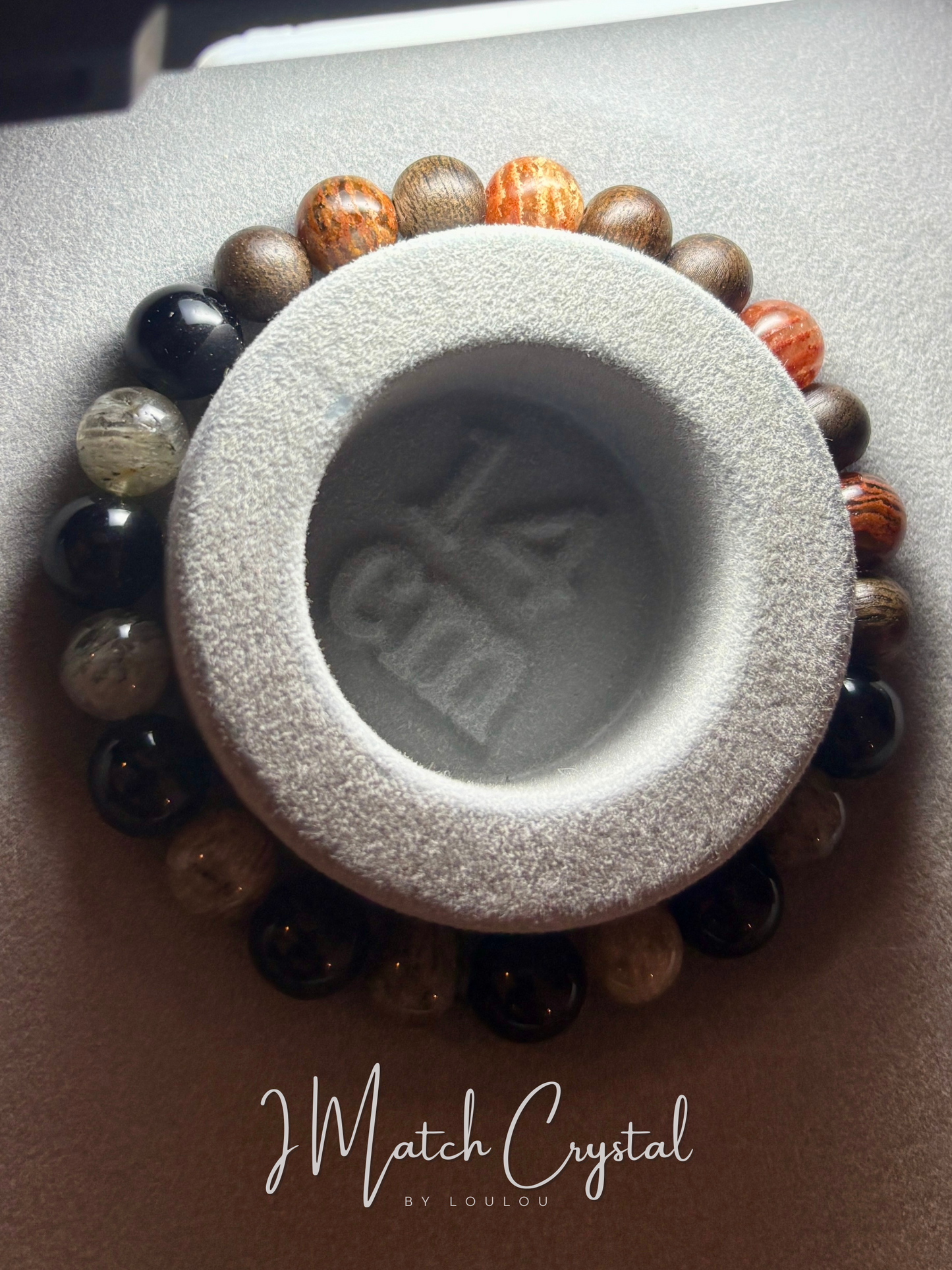 【辟邪擋煞】兒童盂蘭節辟邪手串7mm✨——黑曜石×白幽靈×紅幽靈×沉香木｜守護孩童平安渡七月