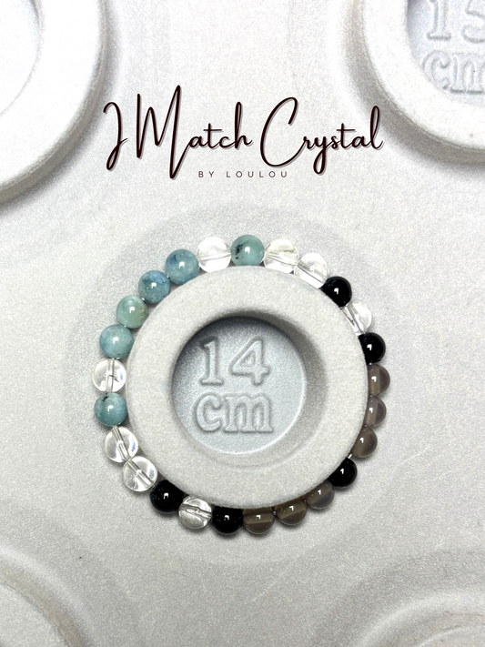 【自閉症】「安心守護」兒童水晶手串(6mm)｜自閉症情緒穩定‧溫和能量‧專注平衡