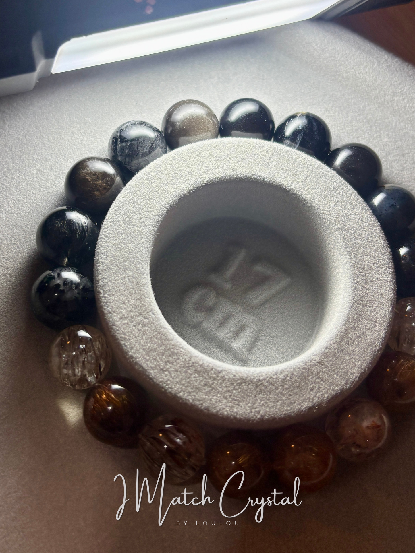 【辟邪擋煞】黑金超七辟邪擋煞手串｜殯儀醫護防護水晶｜11mm能量手鏈